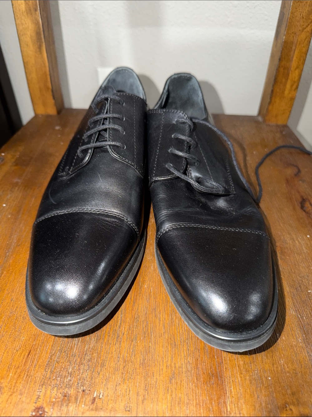 Classic Black Nordstrom Men's Cap-Toe Oxford Shoes